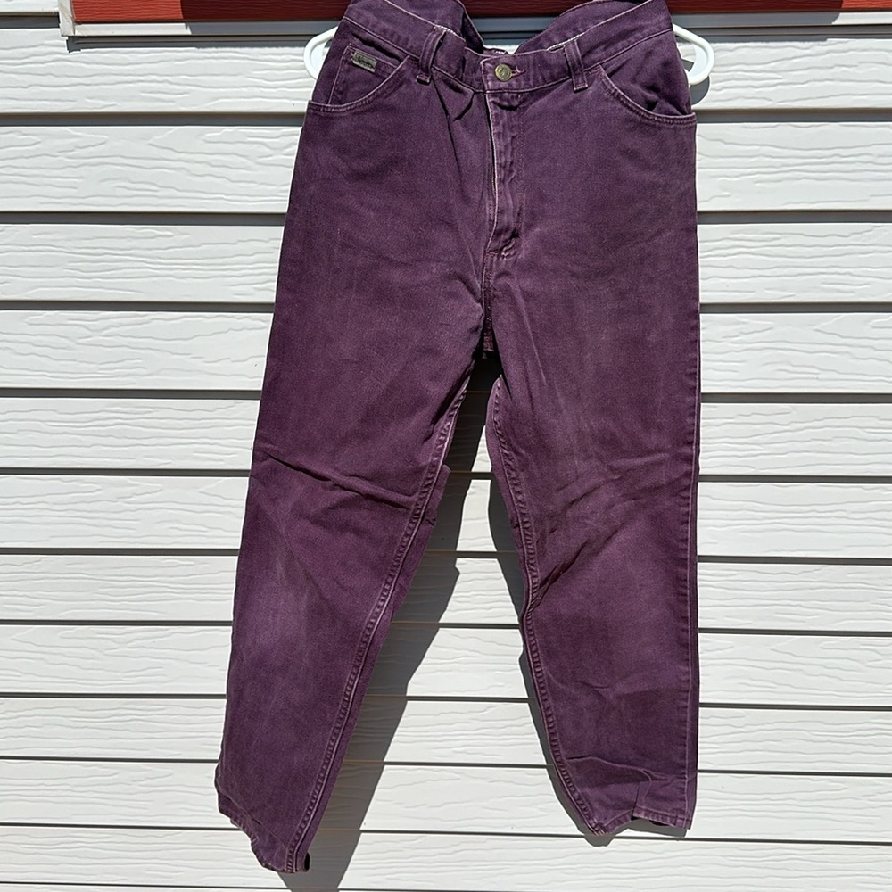 Wrangler Size 12 Purple Straight Leg Jeans